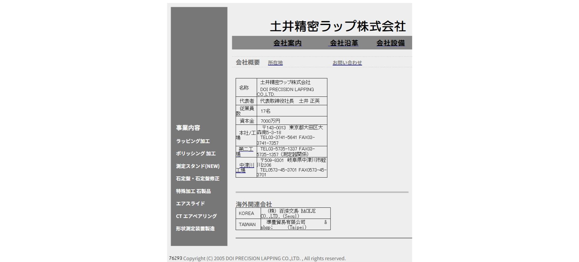 土井精密ラップ 厚さ計 イメージ